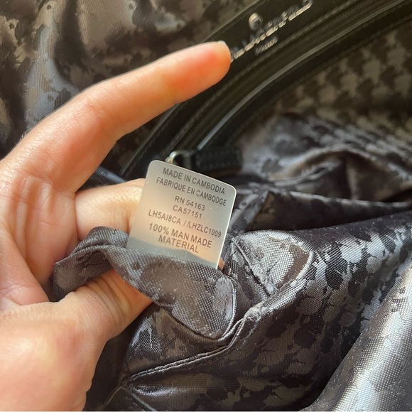 Karl Lagerfeld Voyage Black Puffy Tote Bag Black NWT - Picture 9 of 10